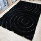Рошав килим 3 D Soft  shaggy  324 black black